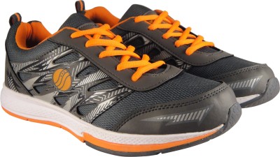 action Synergy SRF0094 Grey/Orange Phylon Sole Sports Walking Shoes For Men(Orange, Grey)