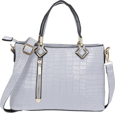 

LE CUERO Women Casual Grey PU Hand-held Bag