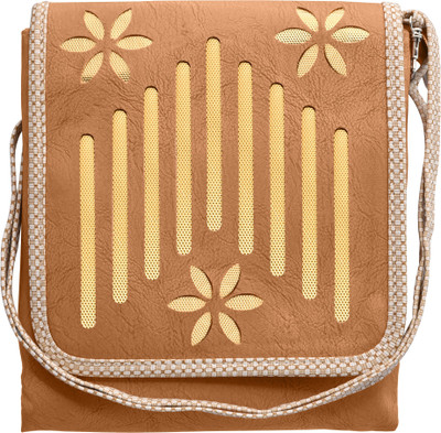 Tap Fashion Women Casual Brown PU Sling Bag