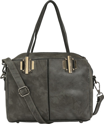

LE CUERO Women Casual Grey PU Hand-held Bag