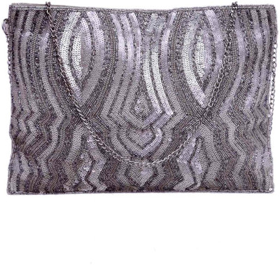 

Diwaah Women Casual Silver Cotton Sling Bag