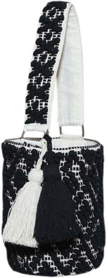 

Diwaah Women Casual Black Cotton Sling Bag
