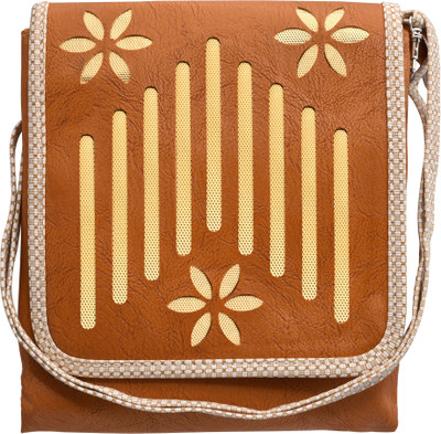 

Tap Fashion Women Casual Brown PU Sling Bag