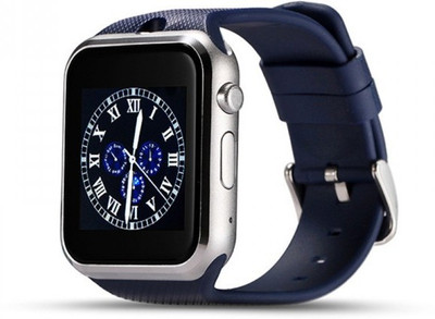 

ESTAR Presenting Bluetooth Smartwatch with Sim- Card Support Compatible with Xiaomi Mi Pad 2 Silver Smartwatch(Black Strap Free Size)