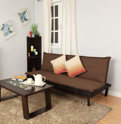 

@home by Nilkamal Enzo Double Fabric Sofa Bed(Finish Color - Brown Mechanism Type - Fold Out)