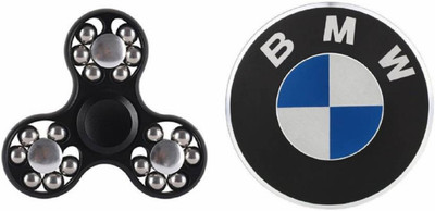 

Krypton PACK OF 2 - 18 BALL AND BMW METAL FIDGET HAND SPINNER TOYS(Multicolor)