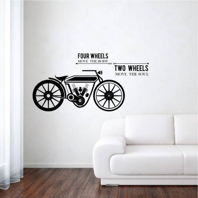 rawpockets 1 cm Four Wheels Two Wheels Self Adhesive Sticker(Pack of 1)