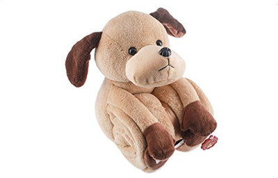 

Lilsta Plush Blanket with Soft Toy - 250 mm(Brown)