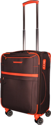 

Ventex Germany " Water Resistant 4 Wheel Overnighter Expandable Cabin Luggage -  inch(Brown