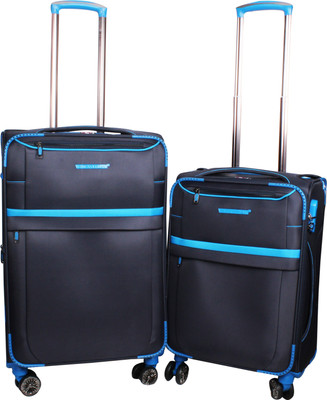 

Ventex Germany Set of 2 Pcs. 4 Wheel Trolley (20"+") Expandable Check-in Luggage -  inch(Blue