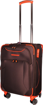 

Ventex Germany " Water Resistant 4 Wheel Overnighter Expandable Cabin Luggage -  inch(Brown