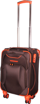 

Ventex Germany " Water Resistant 4 Wheel Overnighter Expandable Cabin Luggage -  inch(Brown