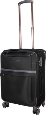 

Ventex Germany " 55 Cms Water Resistant 4 Wheel Overnighter Expandable Cabin Luggage -  inch(Black