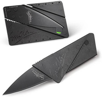 Snowpearl Credit Card Folding Safety 1 Multi-utility Knife(Black) available at flipkart for Rs.90