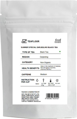 

Teafloor Summer Special Darjeeling Black Tea Unflavoured Black Tea(100 g, Vacuum Pack)
