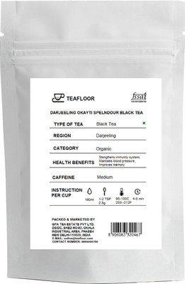 

Teafloor Darjeeling Okayti Spelndour Black Tea Unflavoured Black Tea(100 g, Vacuum Pack)
