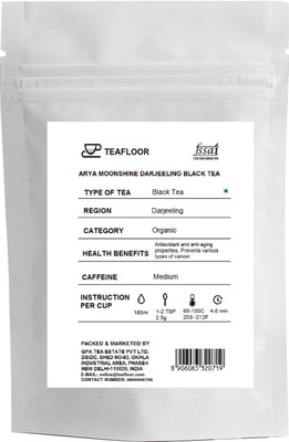 

Teafloor Arya Moonshine Darjeeling Black Tea Unflavoured Black Tea(100 g, Vacuum Pack)