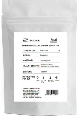 Teafloor Summer Special Glenburn Black Tea Unflavoured Black Tea(100 g, Vacuum Pack)