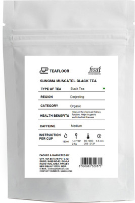 Teafloor Sungma Muscatel Black Tea Unflavoured Black Tea(100 g, Vacuum Pack)