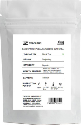 

Teafloor Oaks Spring Special Darjeeling Black Tea Unflavoured Black Tea(100 g, Vacuum Pack)