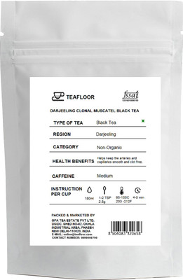 

Teafloor Darjeeling Clonal Muscatel Black Tea Unflavoured Black Tea(100 g, Vacuum Pack)