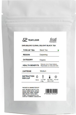 

Teafloor Darjeeling Clonal Delight Black Tea Unflavoured Black Tea(100 g, Vacuum Pack)