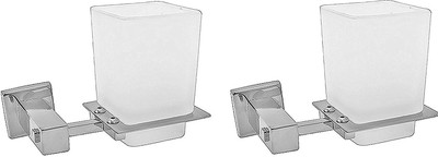

Klaxon Kristal 101 Tumbler Stainless Steel Toothbrush Holder(Silver, Wall Mount)