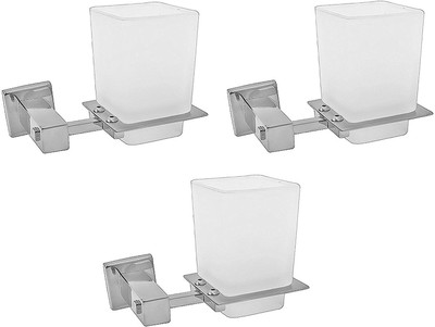 

Klaxon Kristal 101 Tumbler Stainless Steel Toothbrush Holder(Silver, Wall Mount)