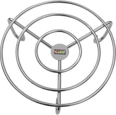 

Klaxon Round Hot Plate Stand Chrome Trivet(Pack of 1)