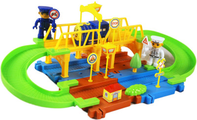 

Miss & Chief Batterty operated Block Train Track set 25pcs(Multicolor)