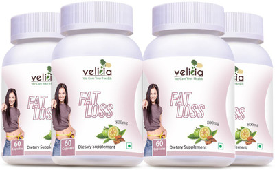

Velicia Natural Fat Loss Supplement Capsules With Detoxification & Skin Rejuvenation(240 No)