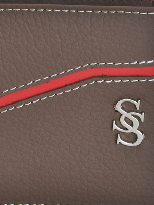 

Second Skin Men Brown Genuine Leather Wallet(10 Card Slots)