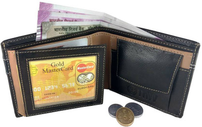 

pocket bazar Men Black Genuine Leather Wallet(4 Card Slots)