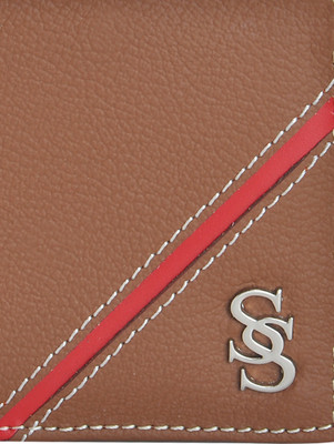 

Second Skin Men Tan Genuine Leather Wallet(10 Card Slots)