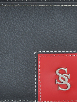 

Second Skin Men Black Genuine Leather Wallet(10 Card Slots)