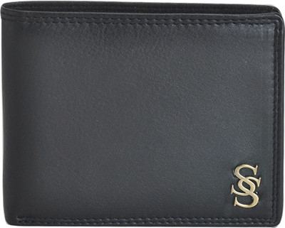 

Second Skin Men Black Genuine Leather Wallet(10 Card Slots)