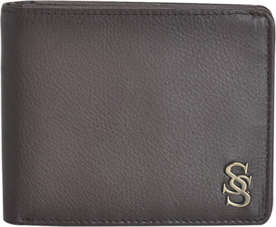 

Second Skin Men Brown Genuine Leather Wallet(10 Card Slots)