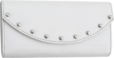 

I Define You Women White Artificial Leather Wallet(1 Card Slot)