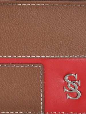 

Second Skin Men Tan Genuine Leather Wallet(10 Card Slots)