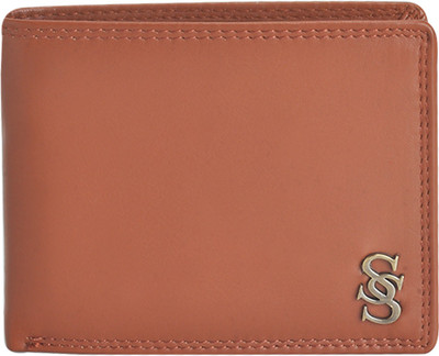 

Second Skin Men Tan Genuine Leather Wallet(10 Card Slots)