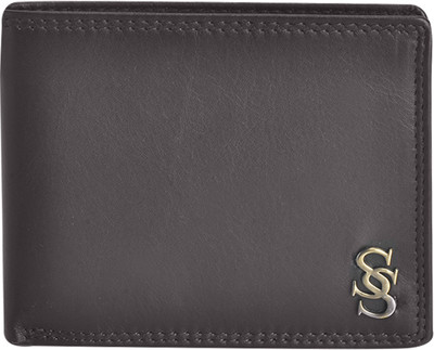 

Second Skin Men Brown Genuine Leather Wallet(10 Card Slots)