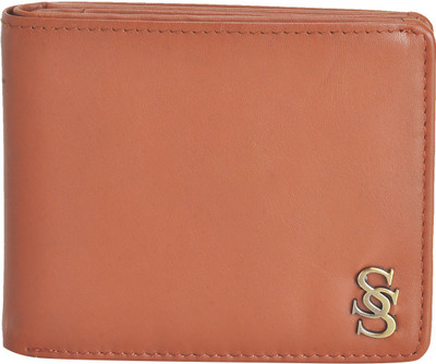 

Second Skin Men Tan Genuine Leather Wallet(10 Card Slots)