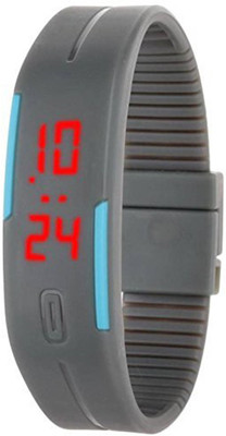 Jack Klein Stylish Grey Sports Unisex Led Watch - For Boys & Girls