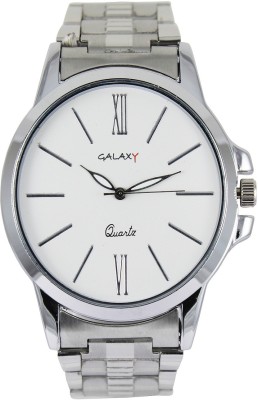 Galaxy GY043WHTSLR Analog Watch  - For Men   Watches  (Galaxy)