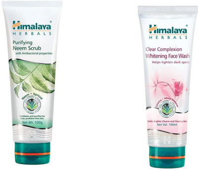 

Himalaya Purifying Neem Scrub, Clear Complexion Whitening Face Wash(Set of 2)