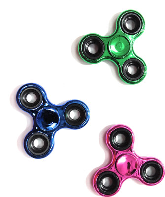 

KAUSAL KF Amazing Colorfull Retro Graphic Print fidget Hand spinner toy PACK OF-3(Multicolor)