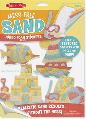 

Melissa & Doug Mess-Free Sand Jumbo Foam Stickers - Beach-30042