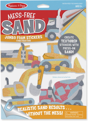 

Melissa & Doug Mess-Free Sand Jumbo Foam Stickers - Constructio-30041