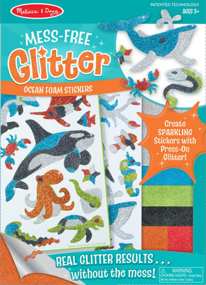 

Melissa & Doug Mess Free Glitter Ocean Foam Stickers-8205