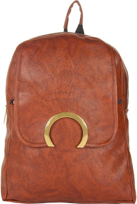 

JG Shoppe HalfMoon04 8 L Backpack(Brown)